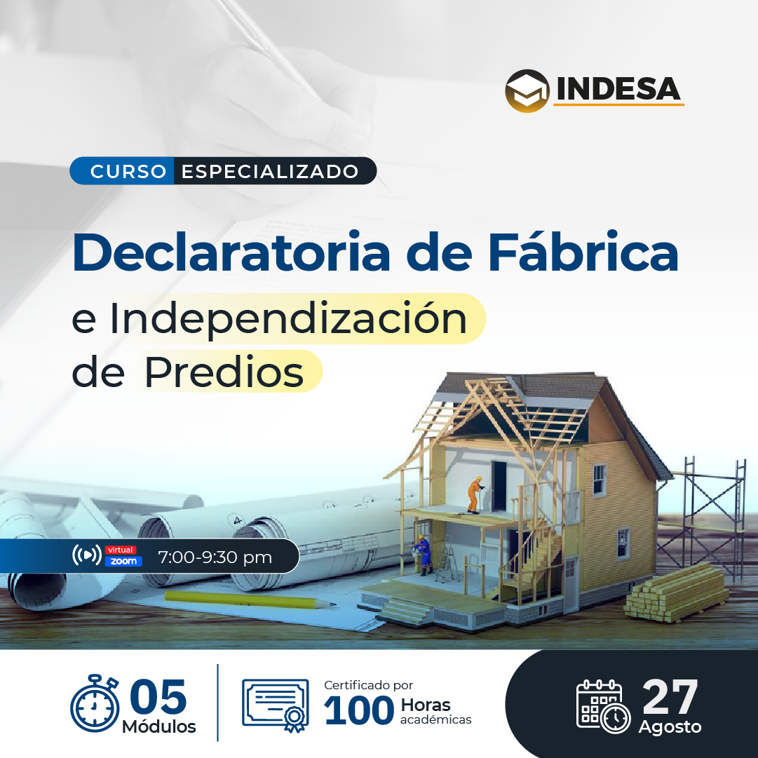DECLARATORIA DE FABRICA E INDEPENDIZACIONES DE PREDIOS